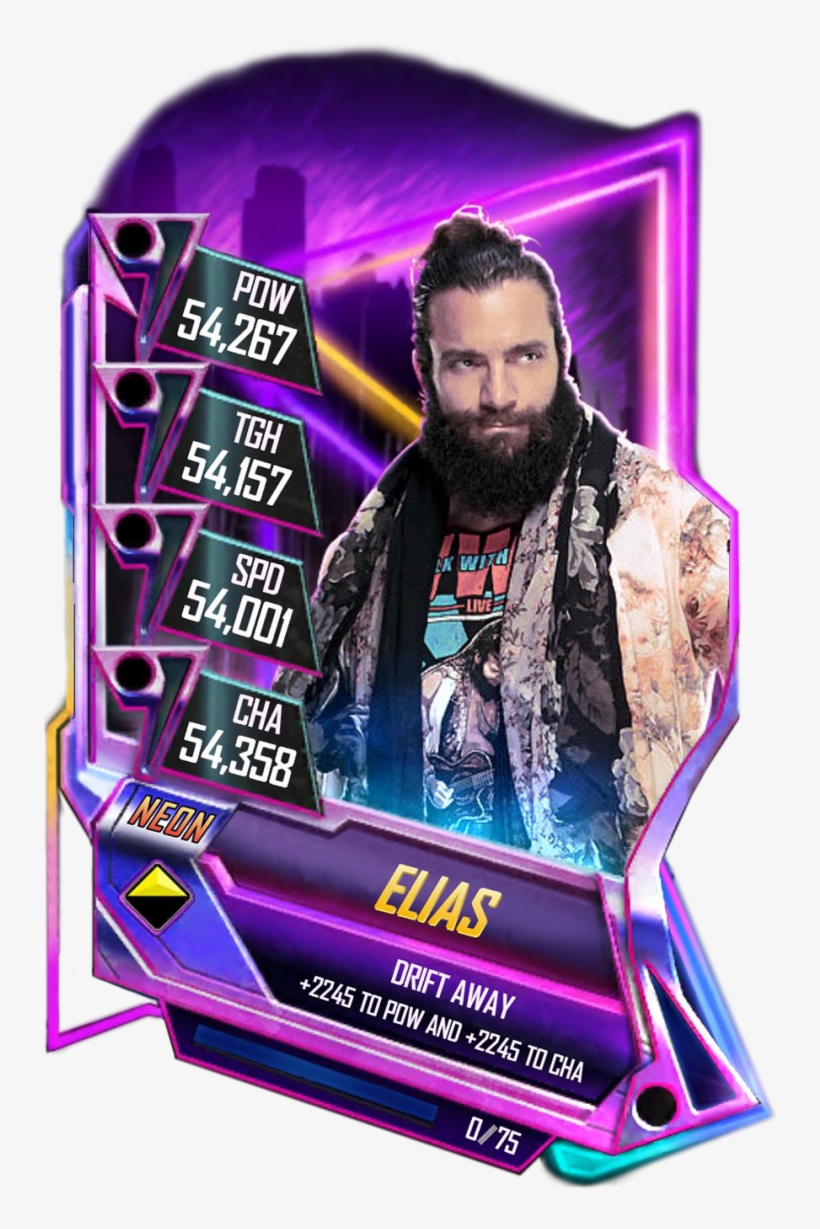 Elias S5 23 Neon - Neon Card Wwe Supercard, transparent png #6118870