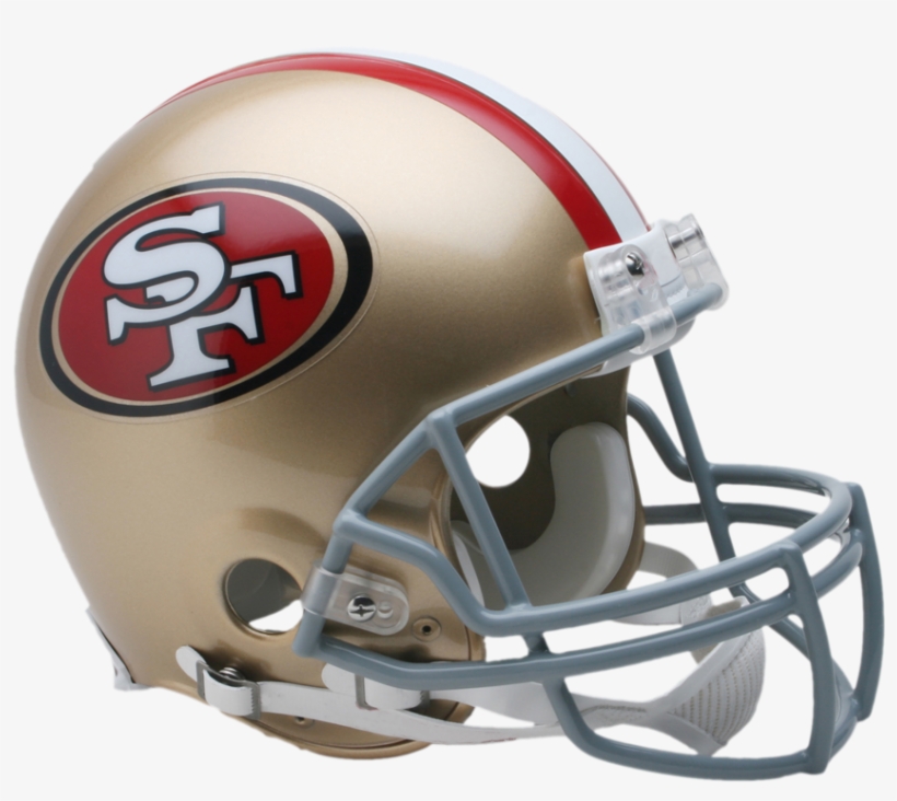 San Francisco 49ers Vsr4 Authentic Helmet - 49ers Helmet, transparent png #6118873