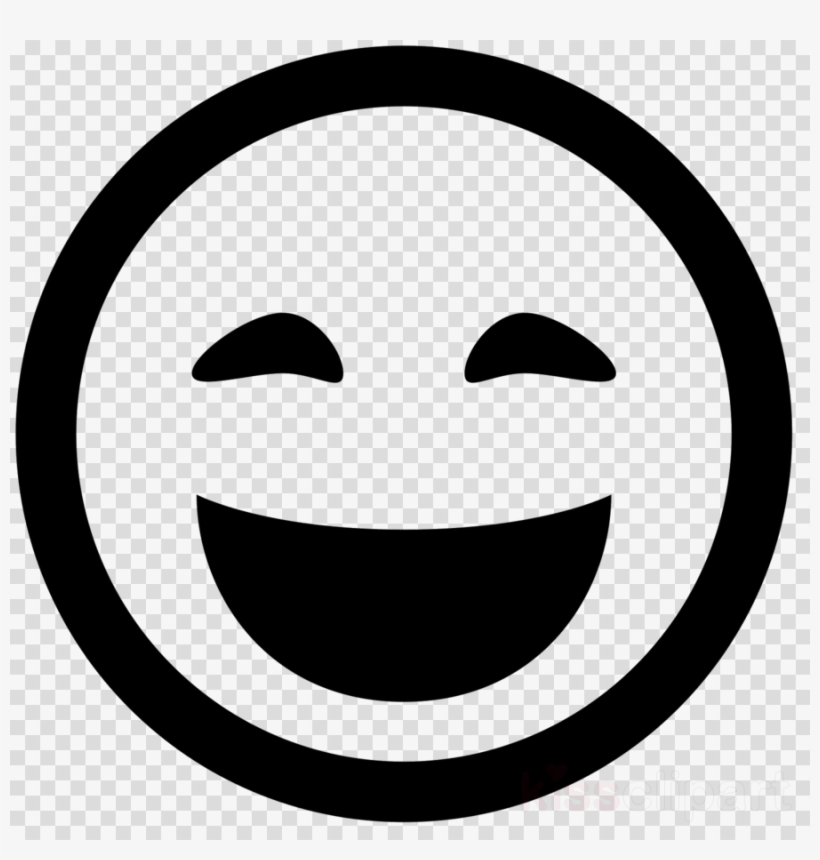 Happy Emojis Black And White Clipart Emoticon Smiley - Depeche Mode Cd Png, transparent png #6121920
