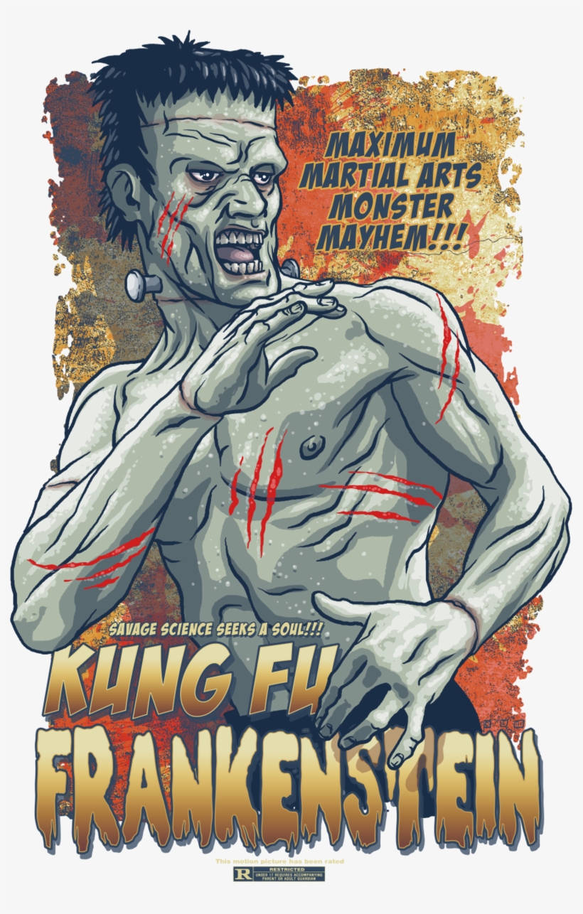 Kung Fu Frankenstein! Backpack By Monarchy70612, transparent png #6122116