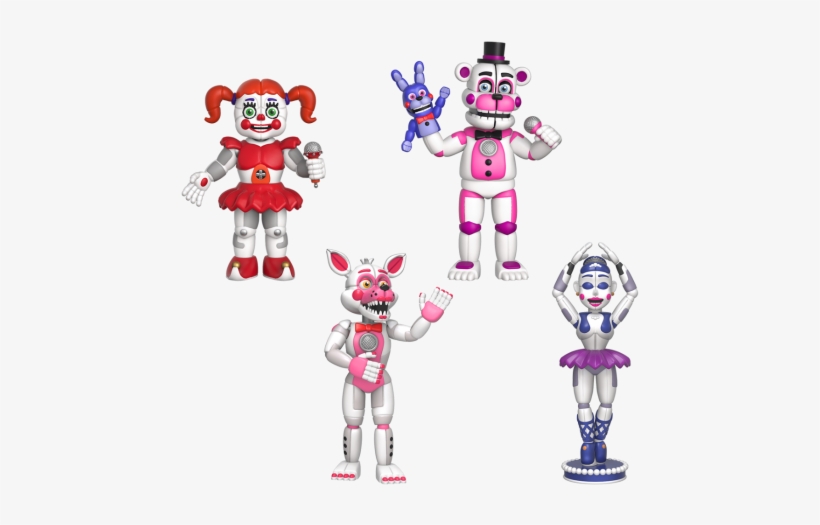 Vinyl Figure Set - Five Nights At Freddy's Sister Location Action Figures, transparent png #6122584