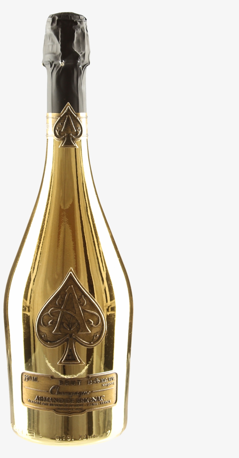 Champagne Brut Ace Of Spades Gold - Armand De Brignac Brut Rose Champagne, transparent png #6123190