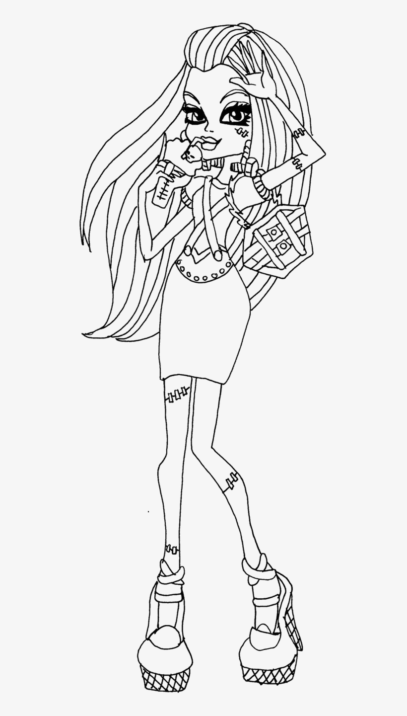 Graphic Black And White Library Bratz Drawing Color - Monster High Tegning Funny, transparent png #6123340
