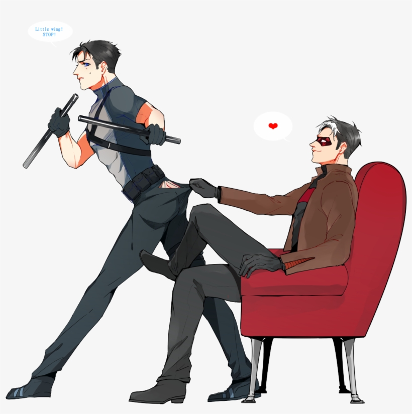 Grayson & Red Hood, transparent png #6123668