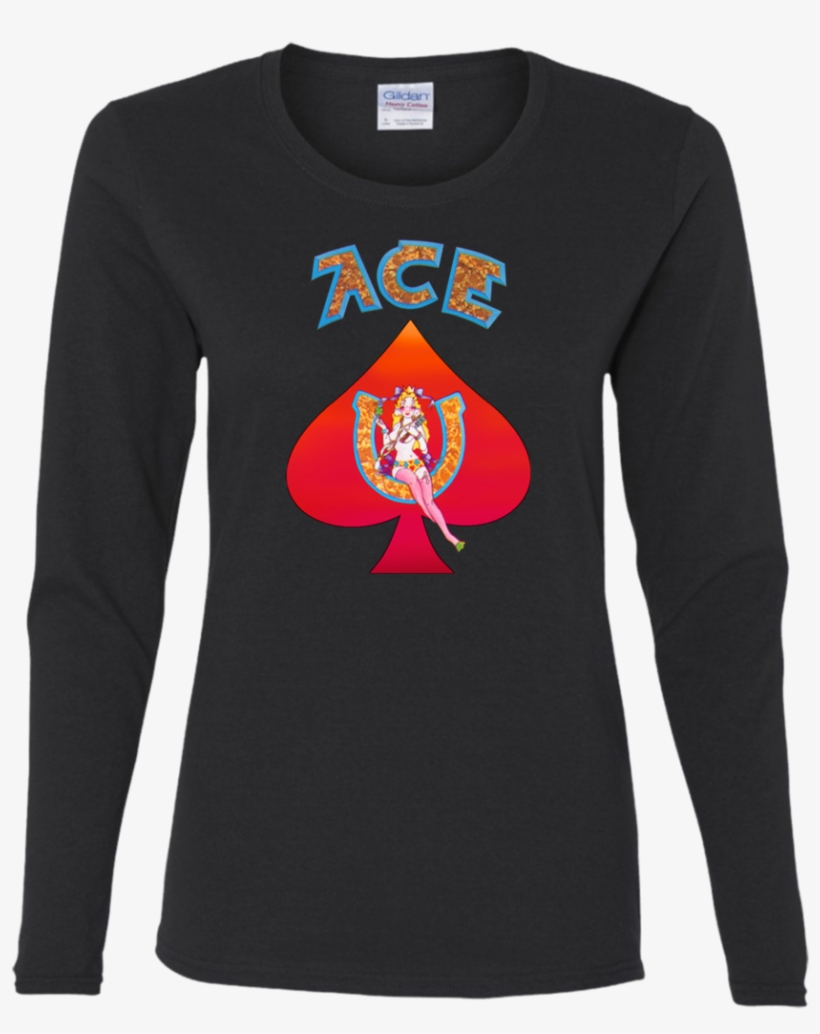 Ace Red Spade Ladies' Cotton Long Sleeves T-shirt - Grateful Dead Bob Weir - Ace [cd] Usa Import, transparent png #6123889