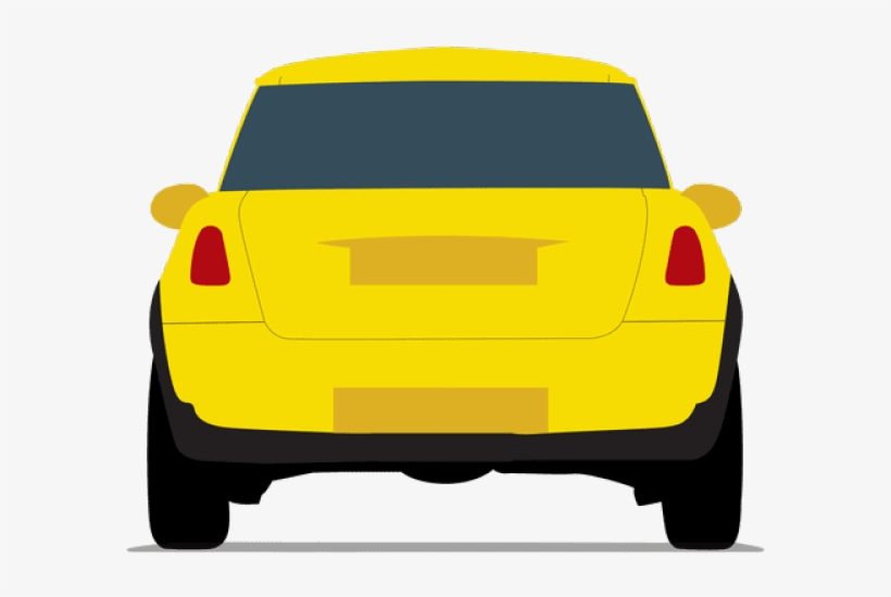 Rear Clipart Back Car - Car, transparent png #6124124