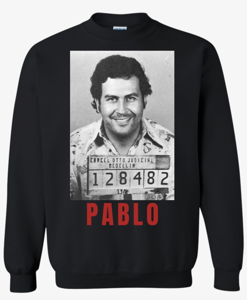 Pablo Escobar Mugshot Crewneck Pullover Sweatshirt - Pablo Escobar Hoodie, transparent png #6124251