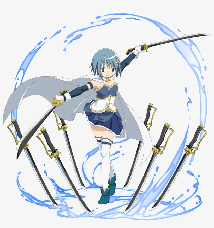 "for All The Happiness You Wish For Someone, Someone - Madoka Magica Record Sayaka Miki, transparent png #6124394