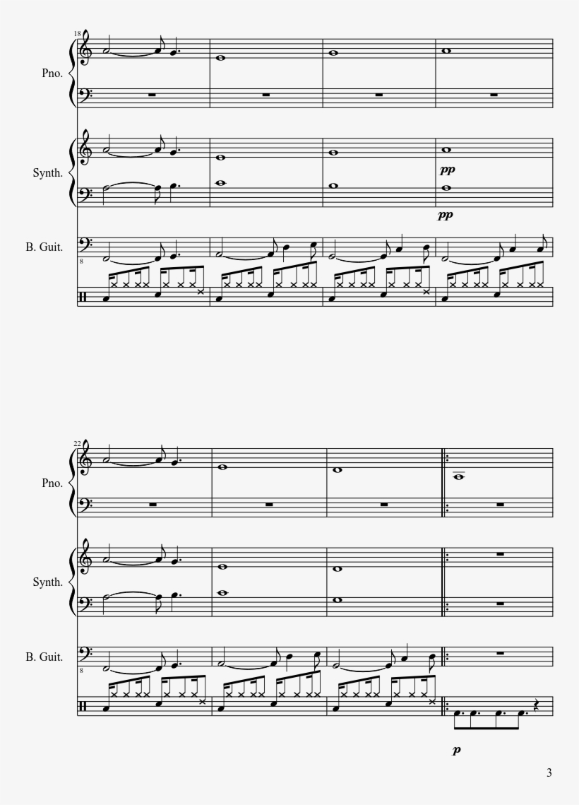 Car Radio Sheet Music Composed By Words And Music By - Twenty One Pilots Car Radio Piano, transparent png #6124466