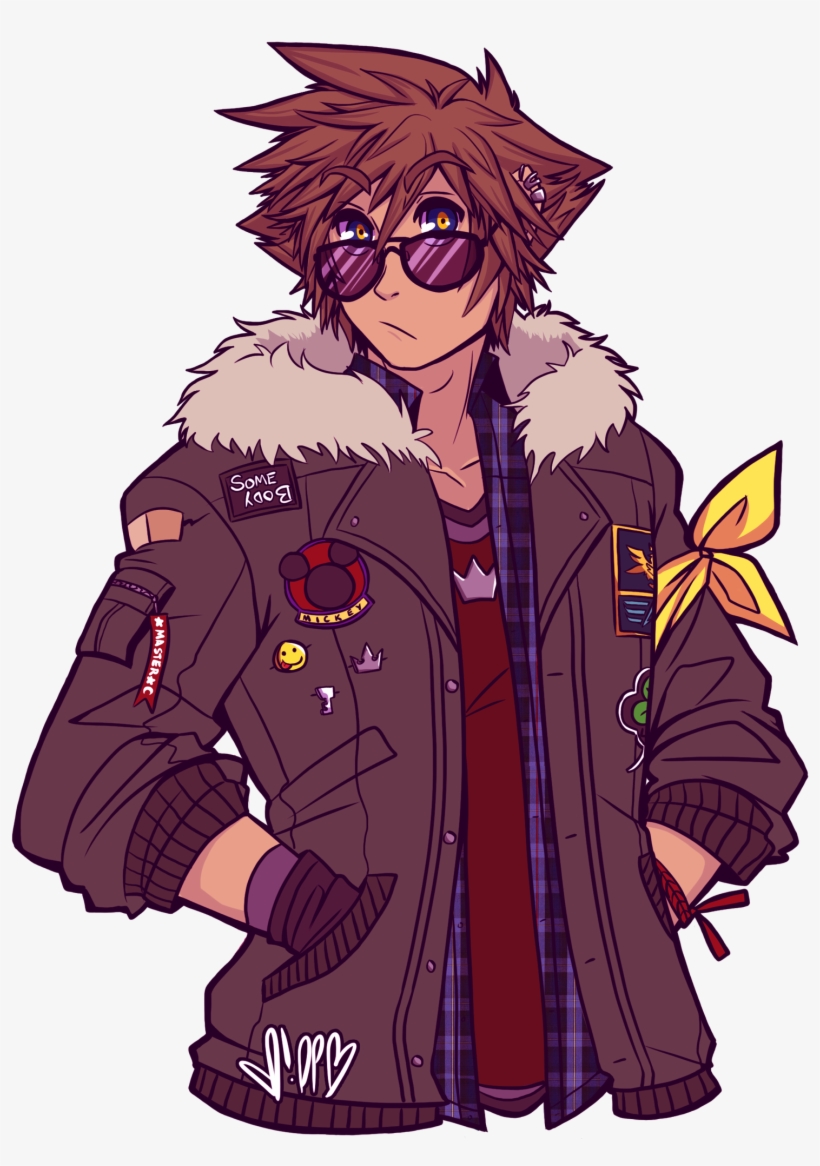 “#sora And Big Poofy Jackets Two Of My Favorite Things - Destiny Islanders Sora, transparent png #6125136