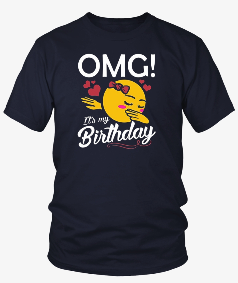 Omg It's My Birthday Emoji Dabbing Shirt Gift For Kids, transparent png #6125364