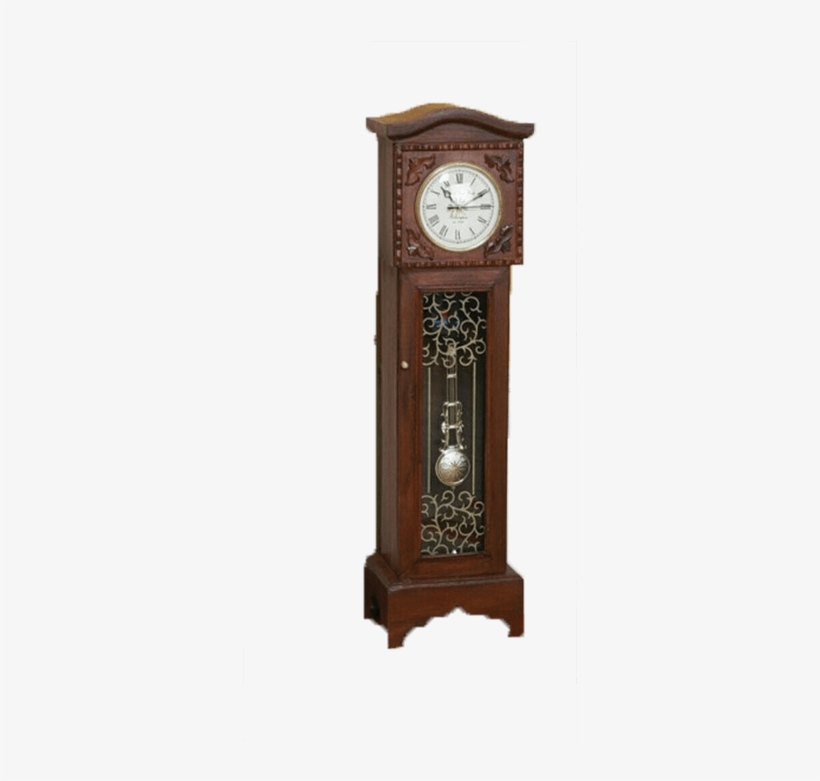 Wooden Replica Grandfather Clock - Clock, transparent png #6125540