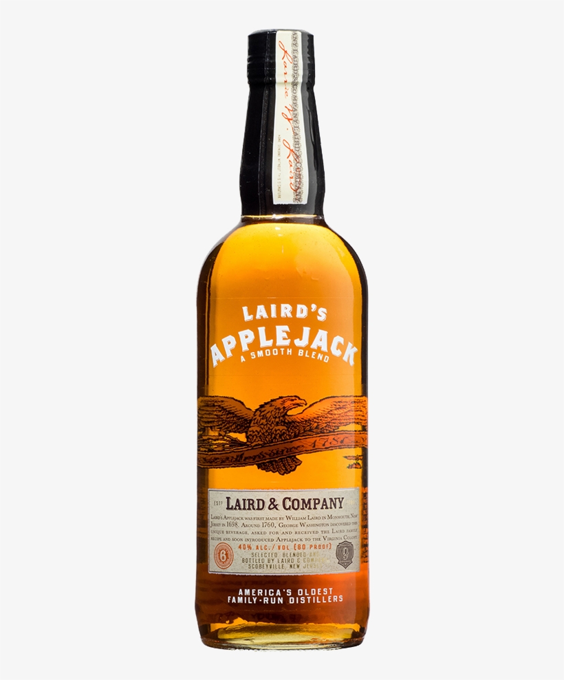 Contents - 70cl - Alcohol - 40% - Lairds Applejack Brandy - 750 Ml Bottle, transparent png #6126240