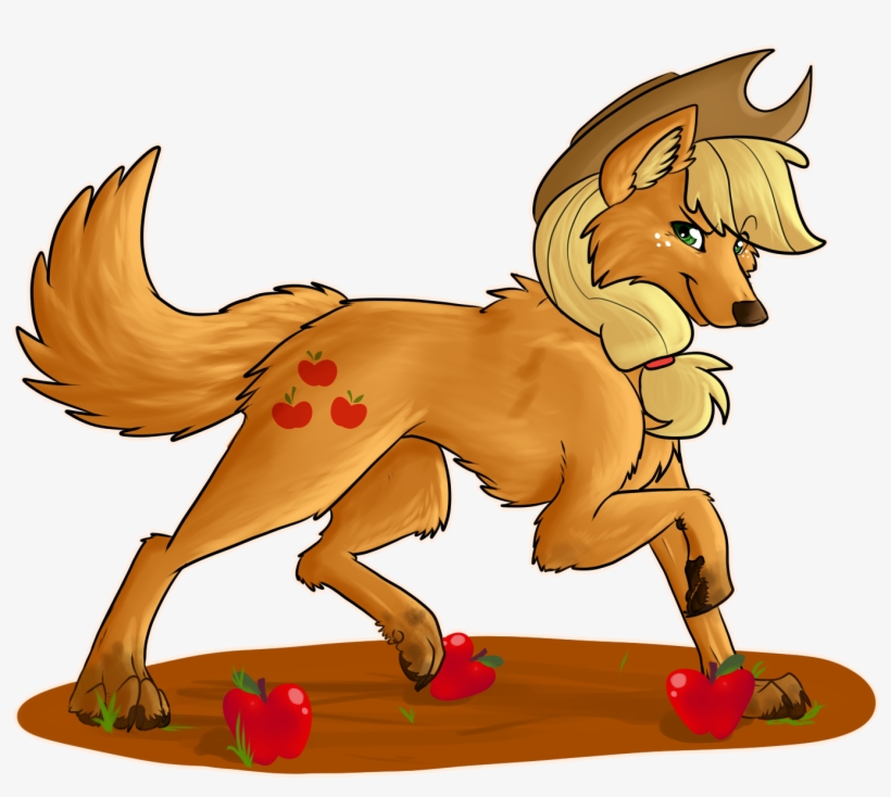 Apple, Applejack, Artist - Wolf Nightmare Moon From My Little Pony, transparent png #6126862