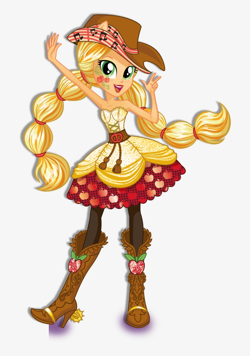 File History - Mlp Eg Rockin Hairstyle Applejack, transparent png #6126941