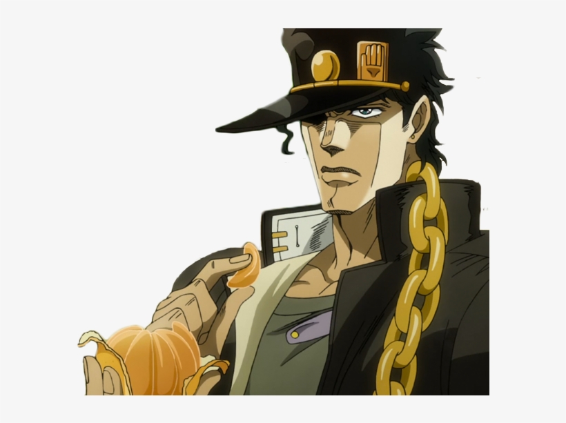 “ Here's A Transparent Jotaro Eating An Orange For - Jotaro Eats An Orange, transparent png #6128120