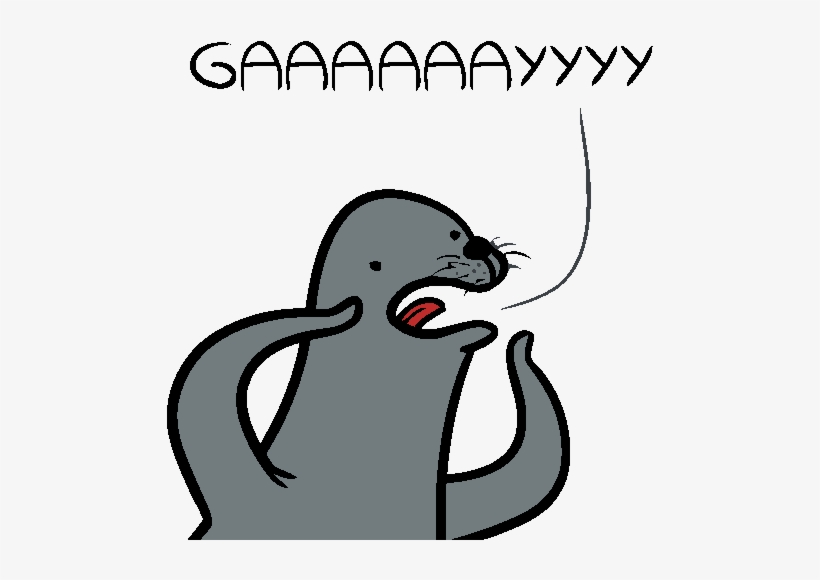 Comment Picture - Ultra Gay Seal, transparent png #6128485