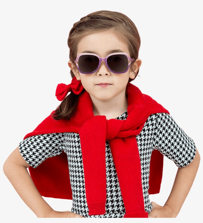 5 Year Old Girl With Preppy Dress Wearing Toucca Kids - Ray-ban Aviator Gradient, transparent png #6128710