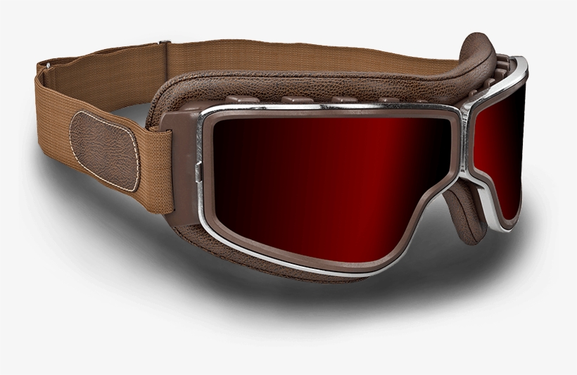 Flight School - Red Aviator Goggles, transparent png #6128830