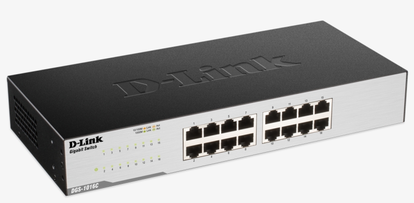 Dgs-1016c B1 Side - Switch D Link Des 1024d, transparent png #6129416