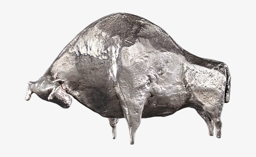Bronzefigur Stier, Silber Von Hermann Schwahn - Bison, transparent png #6129645