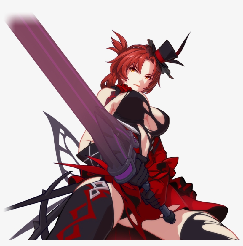 1 - Honkai Impact 3 Blood Rose, transparent png #6131091
