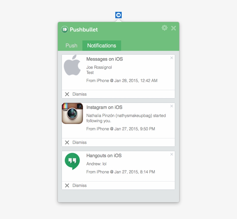 While Much Of Its Core Functionality Is Already Possible - Pushbullet Notification Ios, transparent png #6133030