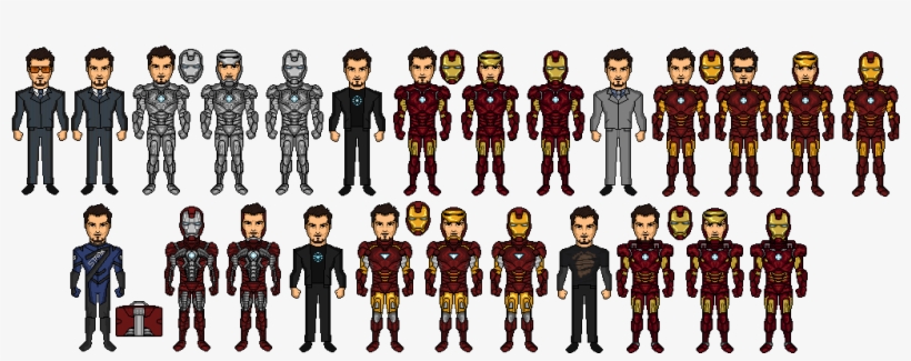 Iron Man Film11 - Micro Heroes Iron Man, transparent png #6133696