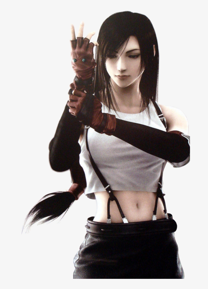 Tifa Png - Final Fantasy Vii Tifa Lockhart Cosplay Wig, transparent png. 