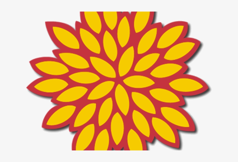 Orange Flower Clipart Chrysanthemum - Marigold Flower Svg, transparent png #6134359