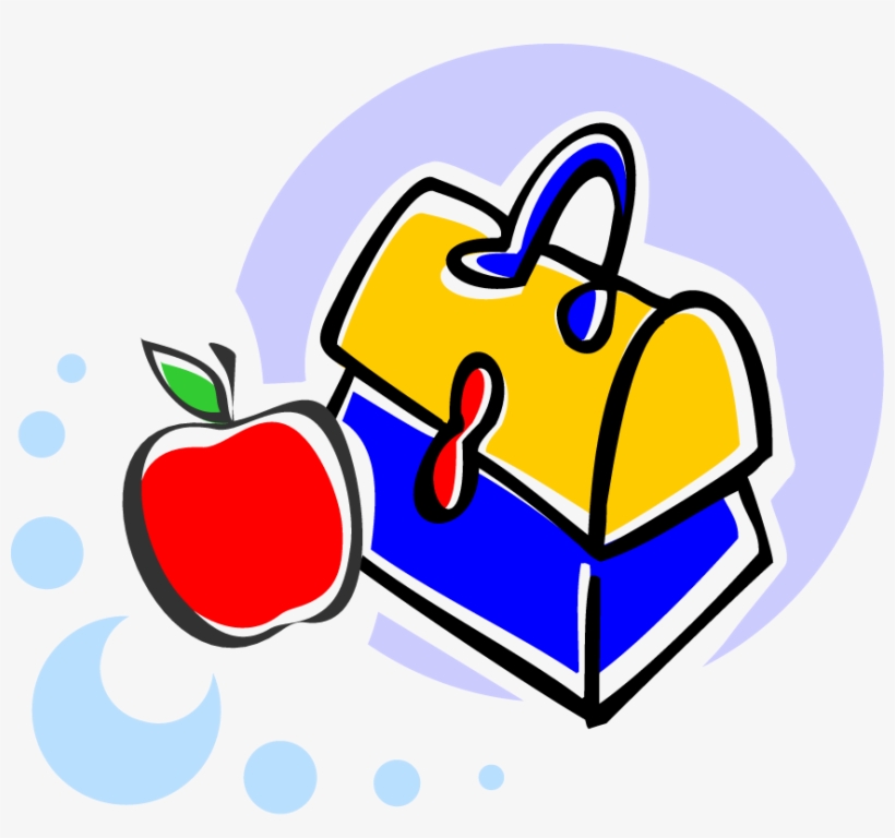 Esl School Writing Jpg Black And White - Lunch Box Clip Art, transparent png #6135010