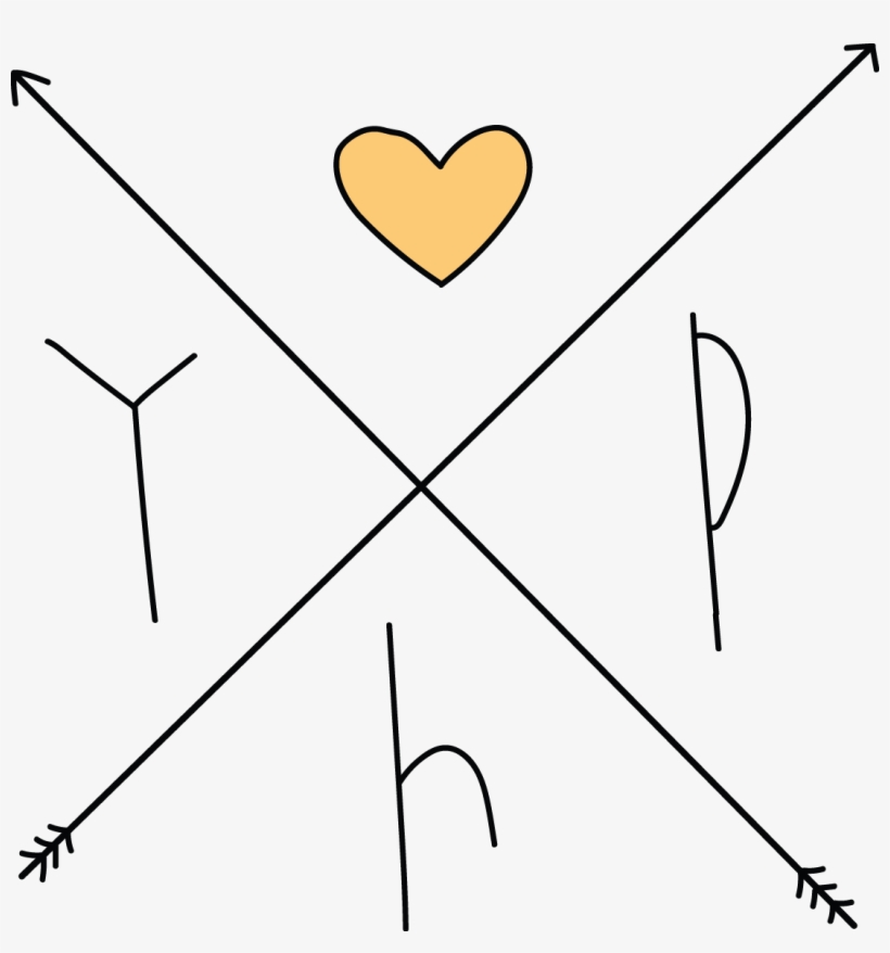 Yellow Heart Logo - Heart, transparent png #6135090