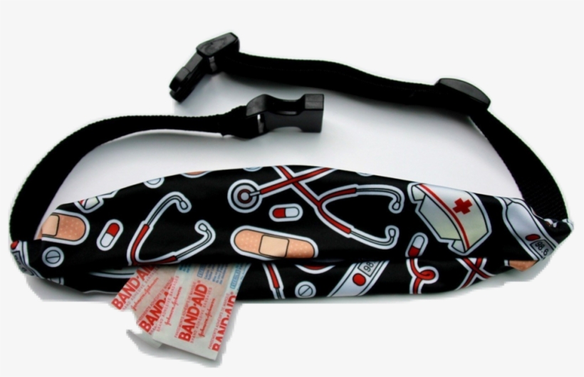 I Love Nurses Running Belt - Cute Nurse Love Black By Jannasalak - Black Wallpaper, transparent png #6135828