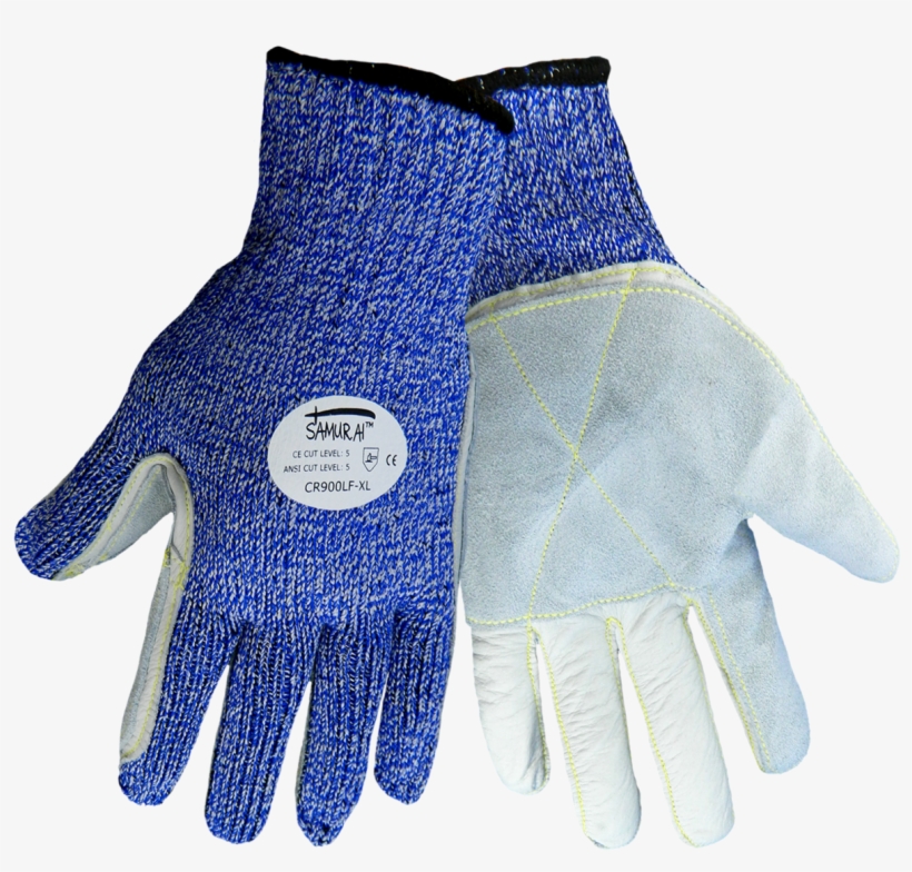 Samurai Cr900lf Hdpe With Premium Cowhide Leather Face, - Global Glove Samurai Cr900lf Cut-resistant Gloves Cr900lf,, transparent png #6137709