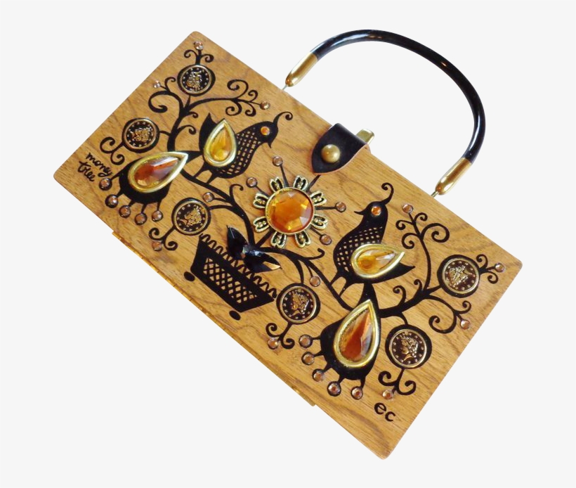 Purse Enid Collins Of Texas Vintage 1960's Box Bag - Paisley, transparent png #6138085