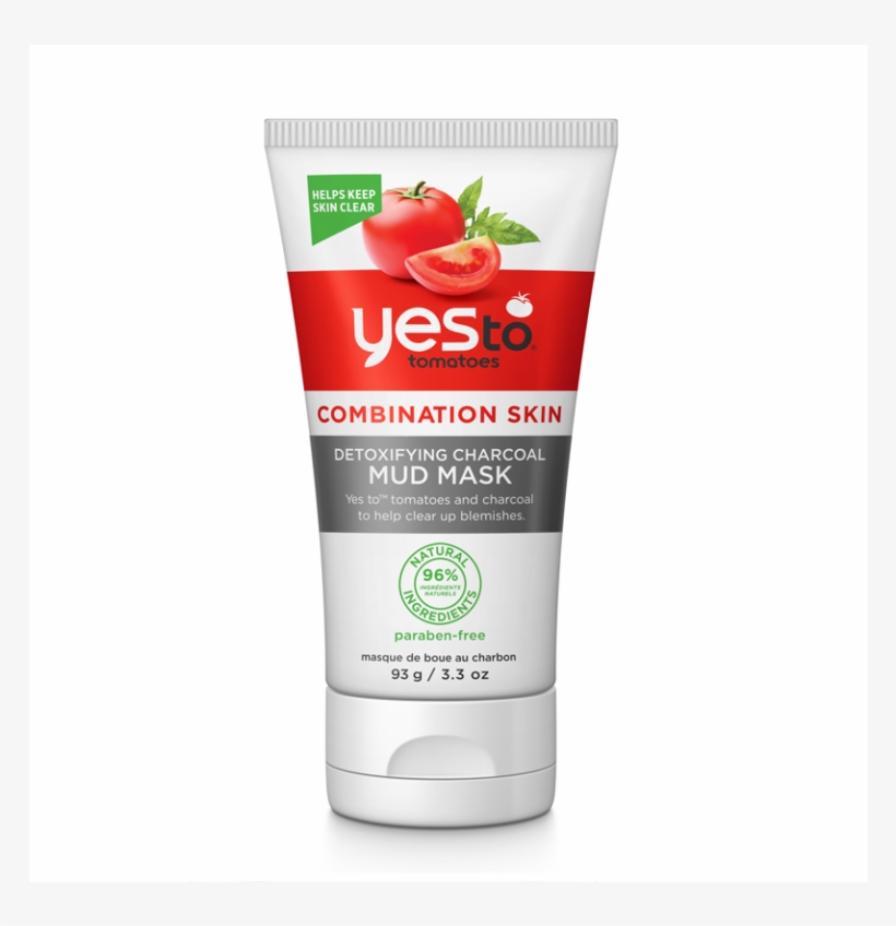 Yes To Tomatoes Detoxifying Charcoal Mud Mask 93g, transparent png #6138208