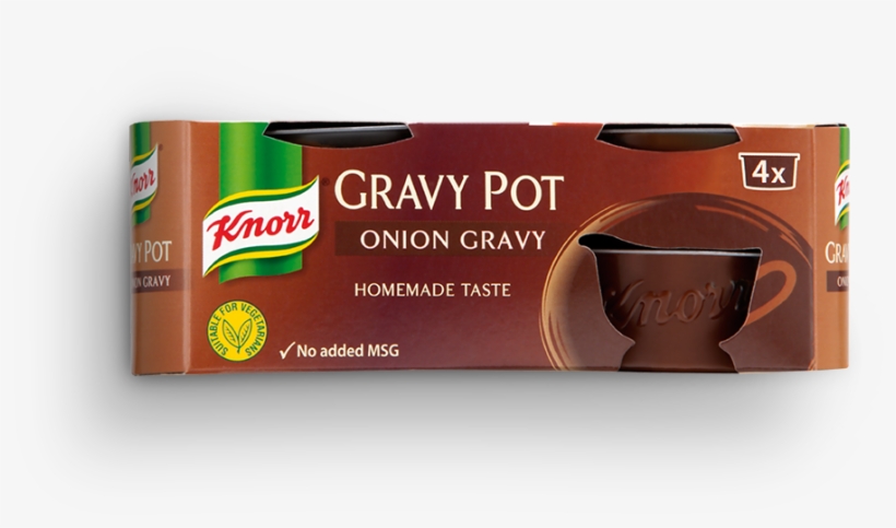 Knorr Knorr Gravy Pot Onion Gravy 4x28g - Pack Of 2, transparent png #6139580