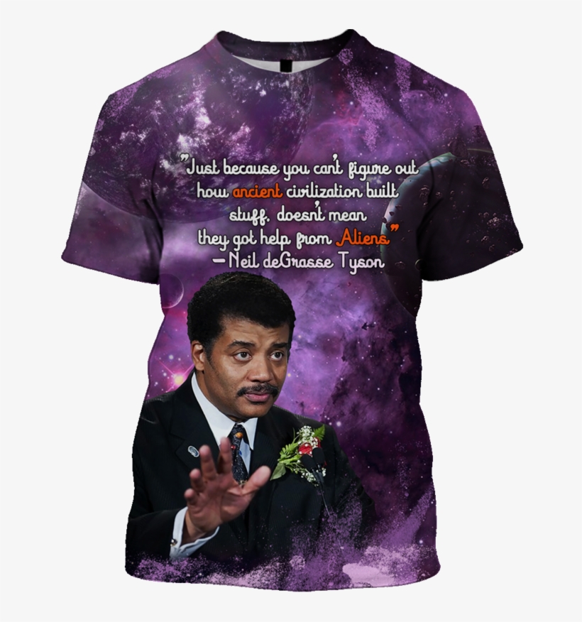 3d Neil Degrasse Tyson Tshirt - Мир Без Хозяина, transparent png #6139653