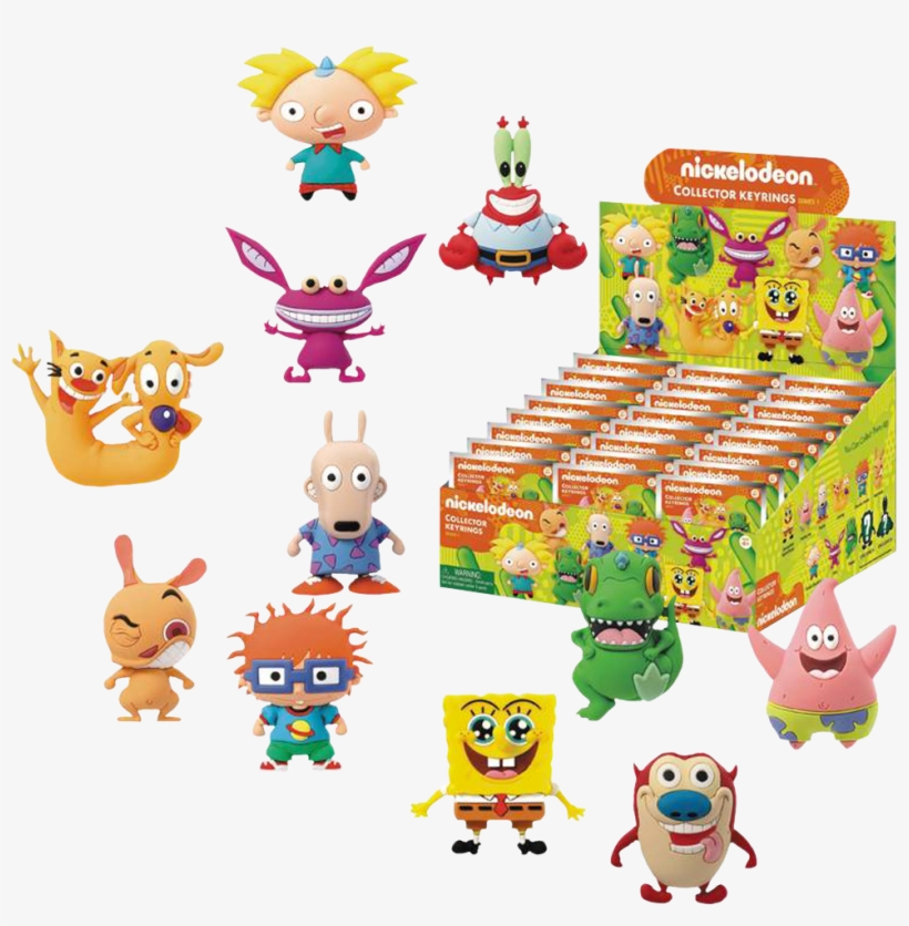 Nickelodeon - Nickelodeon Classic Series 1 3d Foam Key Ring Blind, transparent png #6140249