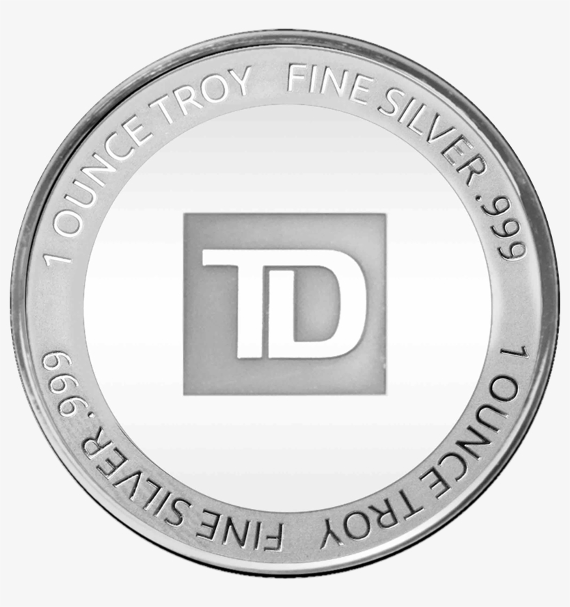 Td Silver Round - Silver, transparent png #6140319