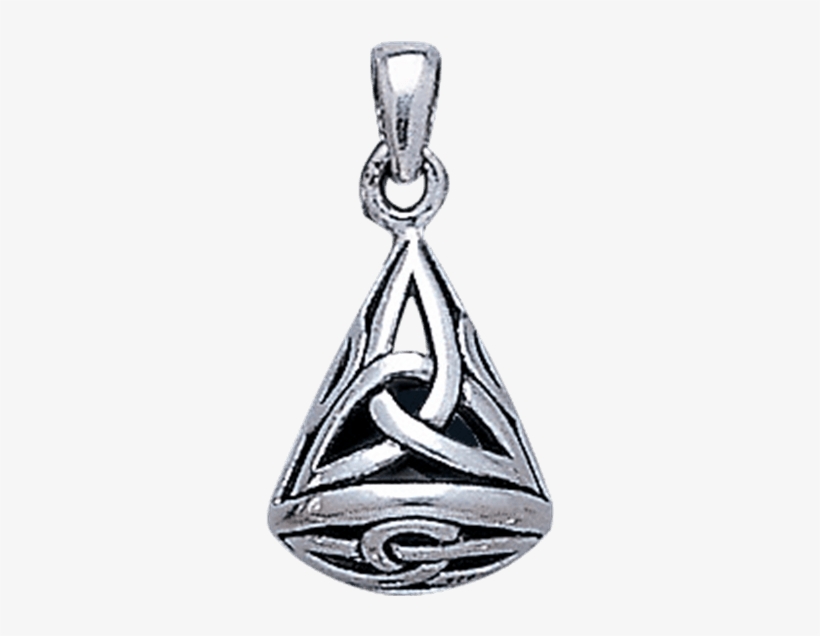 White Bronze 3d Triquetra Teardrop Pendant - "white Bronze 3d Triquetra Teardrop Earrings", transparent png #6140579