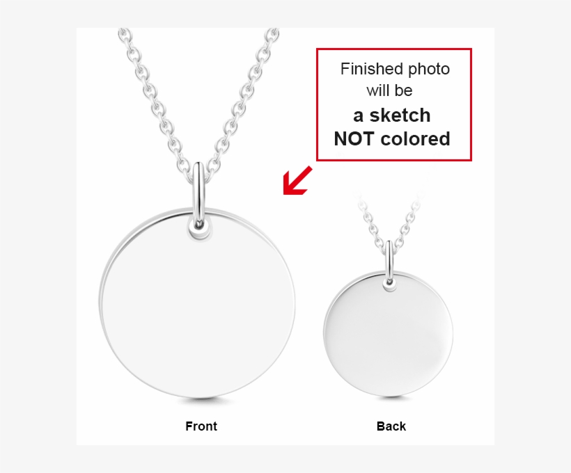 925 Sterling Silver Pet Necklace Photo & Text Engraved - Necklace, transparent png #6140959