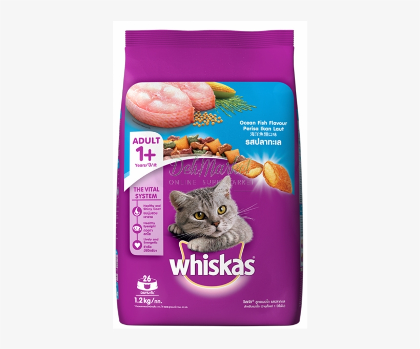 Whiskas Pocket Ocean Fish 1,2kg - Whiskas Cat Food Tuna, transparent png #6141103