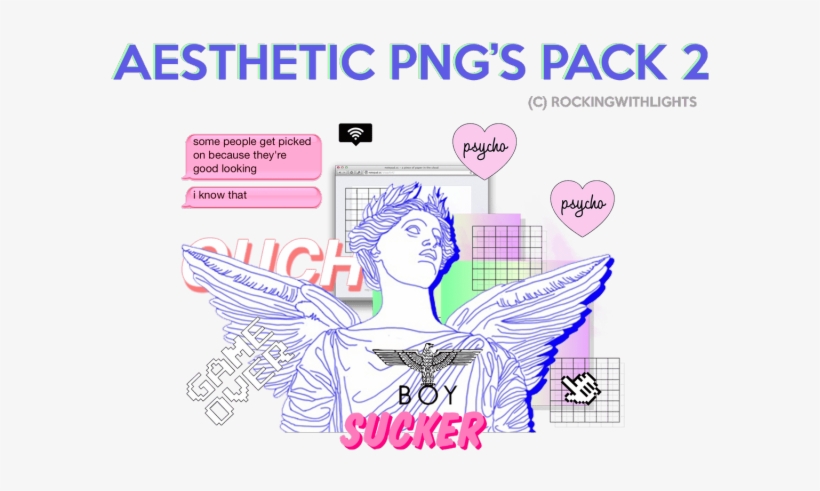 Vaporwave Clipart Transparent Background Aesthetic Tumblr Png