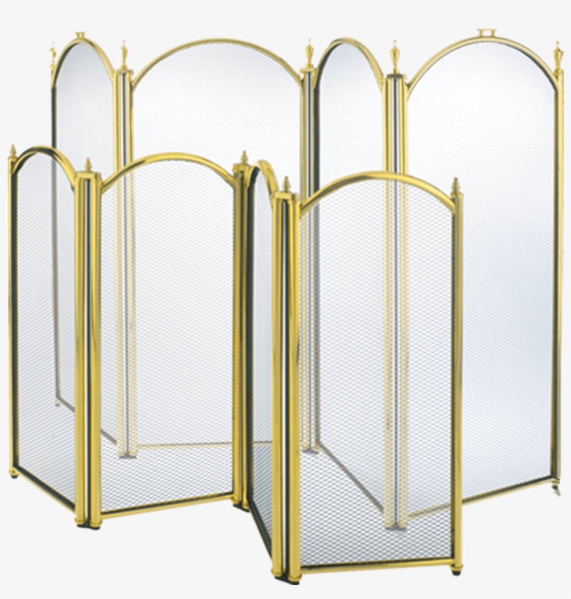 4-panel Brass Fire Screen - Stovax 4 Panel Screen Small, transparent png #6142113