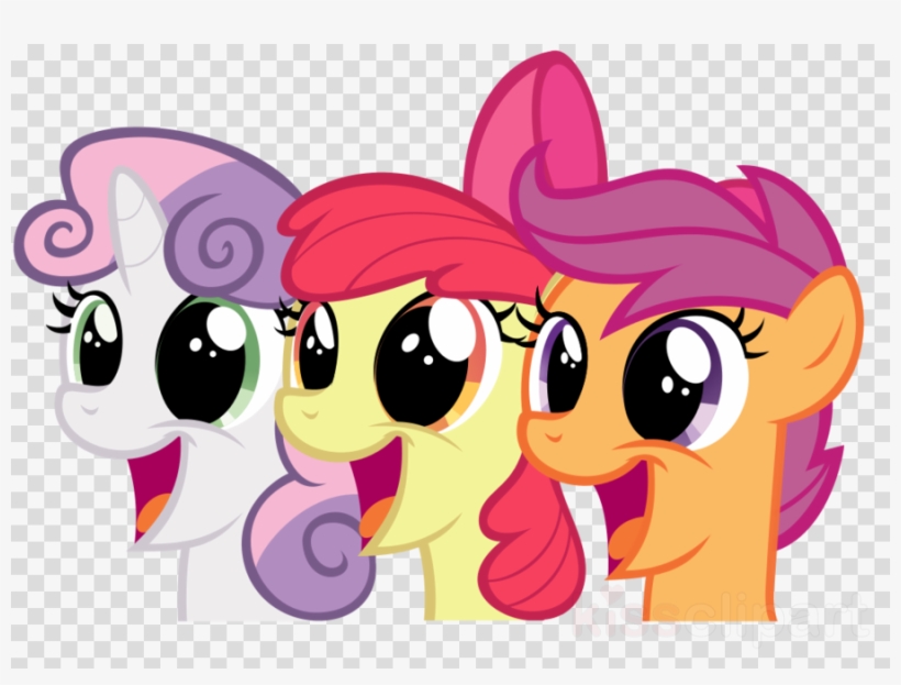 Mlp Cutie Mark Crusaders Moving Clipart Rarity Pony - Apple Bloom Transformers, transparent png #6142399