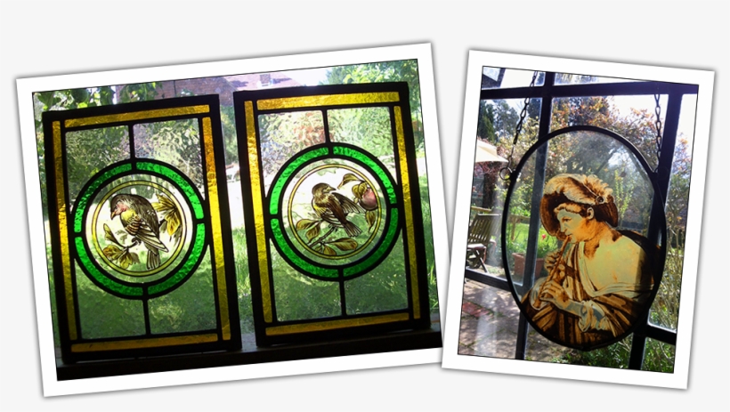 Sales Of Small Stained Glass Panels And Hanging Lights - Stained Glass, transparent png #6142401