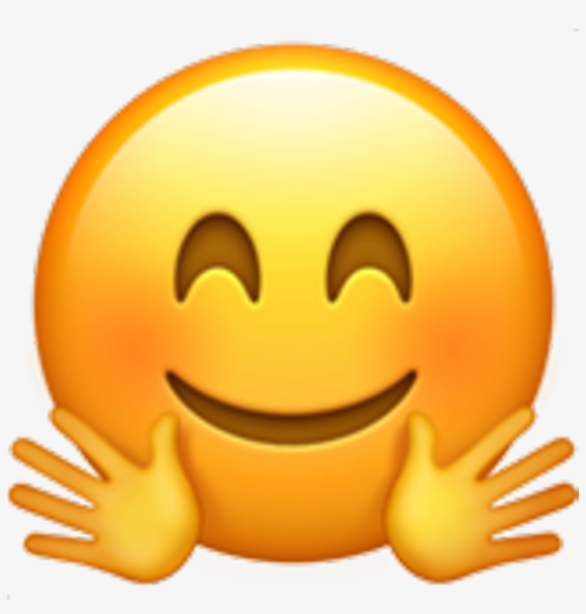 Emoji Smiley Face Smile Fun Heart Black Love Puppy - Jazz Hands Emoji Transparent, transparent png #6144650