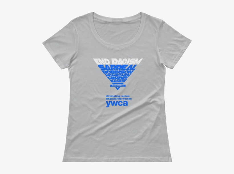 Blue Triangle - Women's Shirt - Frenchie Enjoys Summer On Unicorn Pool Float In Swimm, transparent png #6144789
