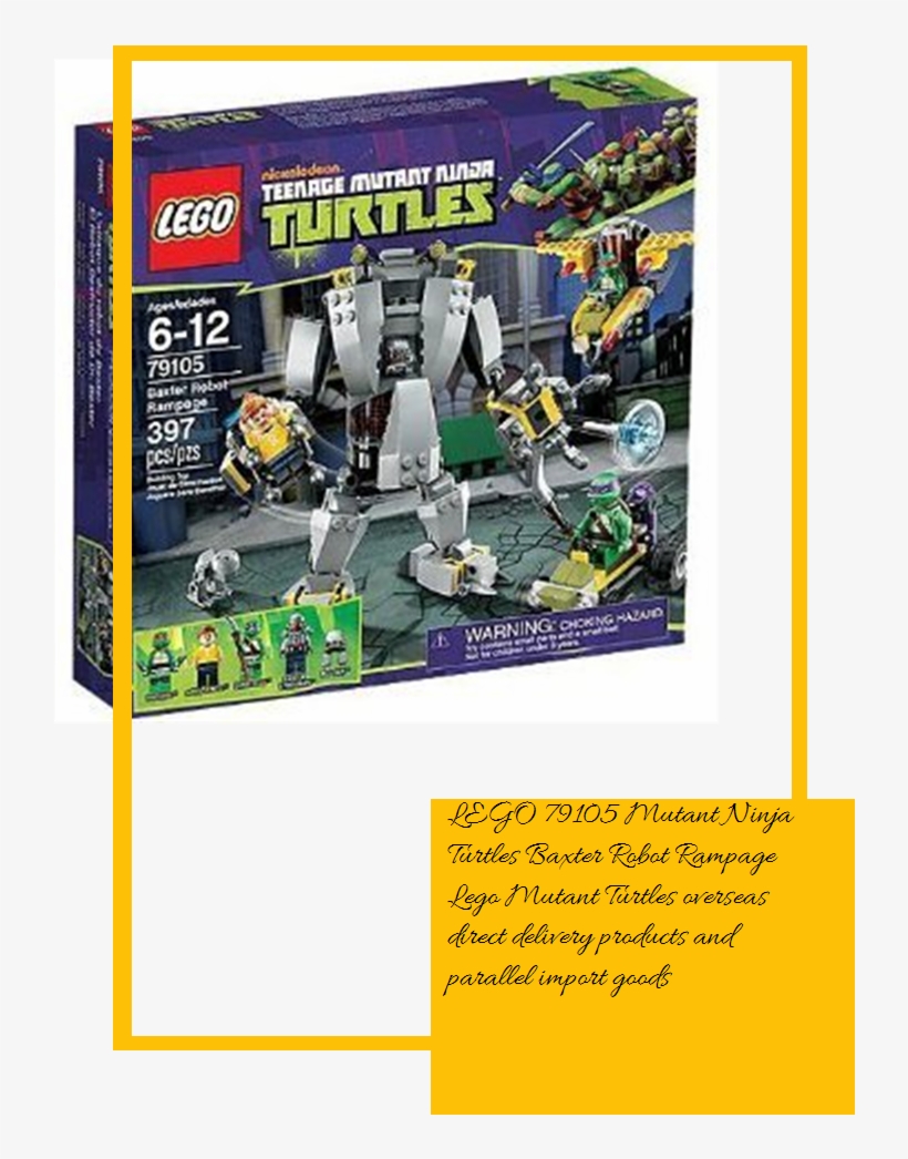 Lego 79105 Mutant Ninja Turtles Baxter Robot Rampage - Lego Turtles Baxter Robot Rampage (79105), transparent png #6145322